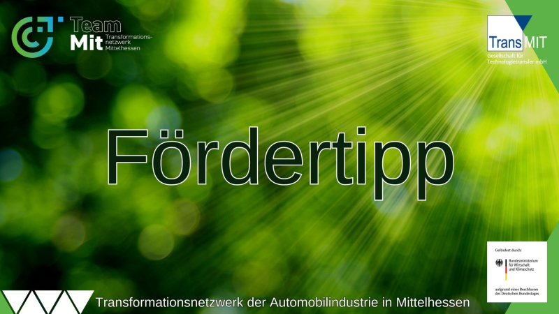 Fördertipp Automotive sustainable